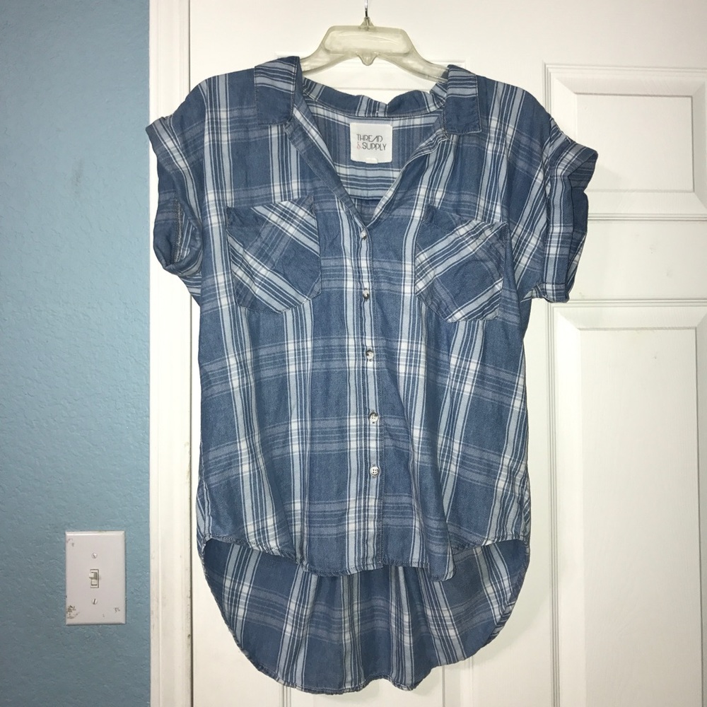 Thread and Supply Plaid Button-Up